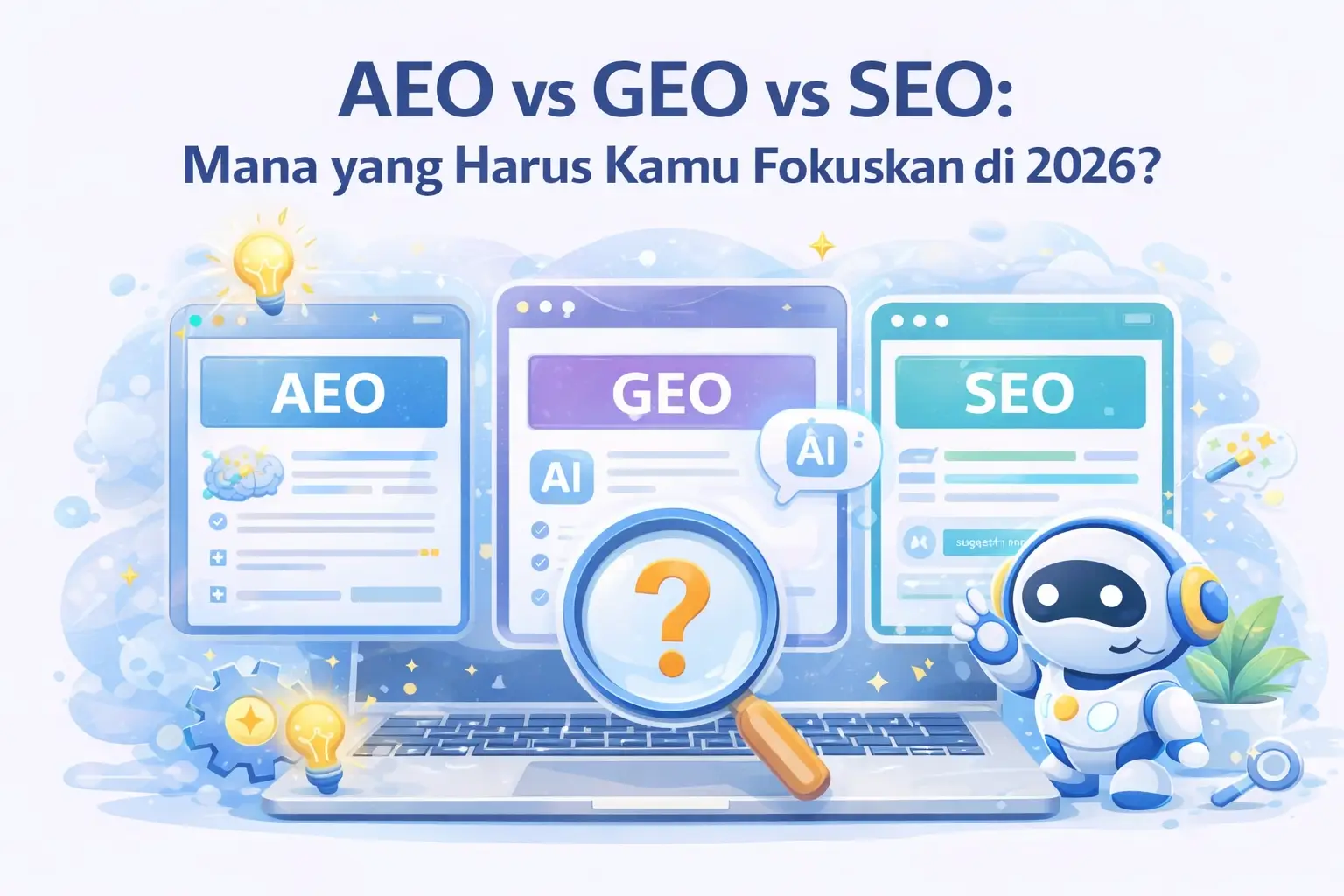 AEO vs GEO vs SEO: Mana yang Harus Kamu Fokuskan di 2026?